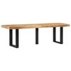 Bench 160 cm Rough Mango Wood and Steel