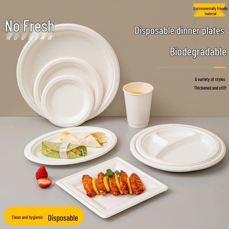 ZISIZ Food Grade Disposable Paper Plates