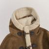 Women's Color-Block Hooded Duffle Coat