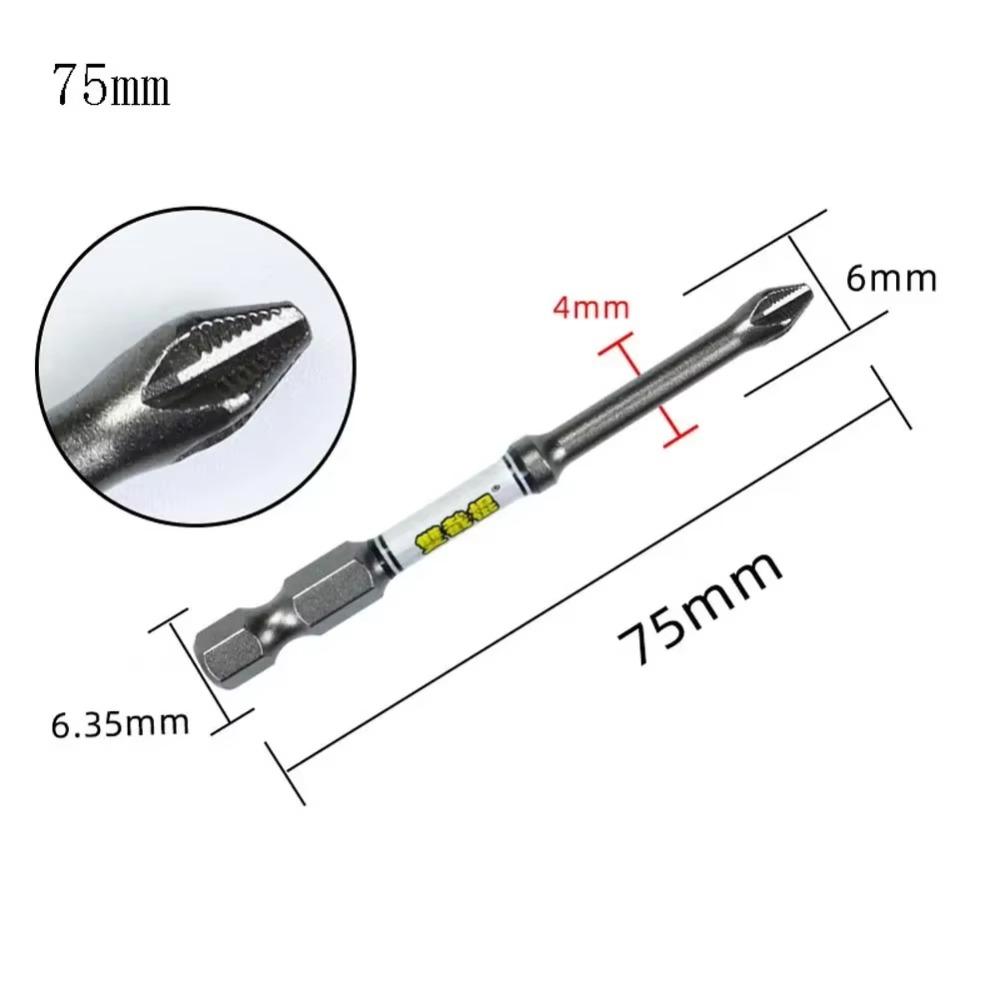 Rutschfester Schlag-Kreuzschlitzschraubendreher-Bit Schlagfester Schraubendreher-Chargenkopf-Kreuzbohrer