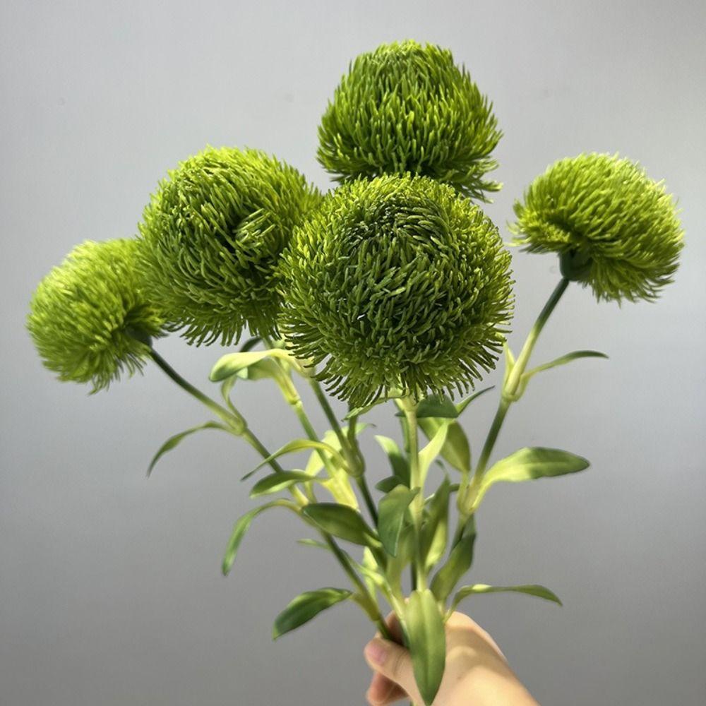 Floral Arrangements Artificial Dianthus Flower Artificial Pom Pom Flower  Photography Props