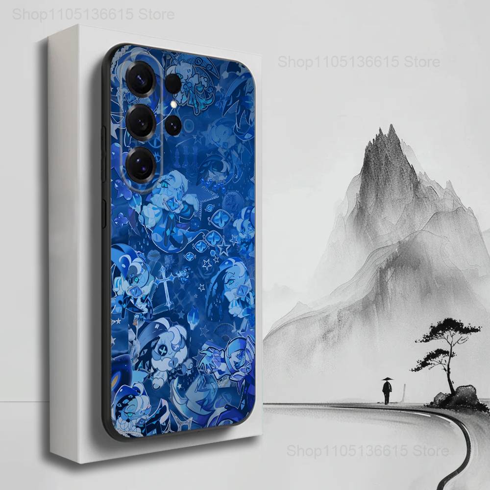 C-Cookie R-Run K-Kingdom Phone Case For Samsung S22,S21,S20,S10,S9,S25,S24,S23,Ultra,FE,Plus,Lite,Soft Silicone Black
