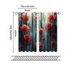 2pc,  Valentine's Day Window Treatment Curtains Rose Pattern Versatile Fabric,Without Electricity Family Party for Indoor