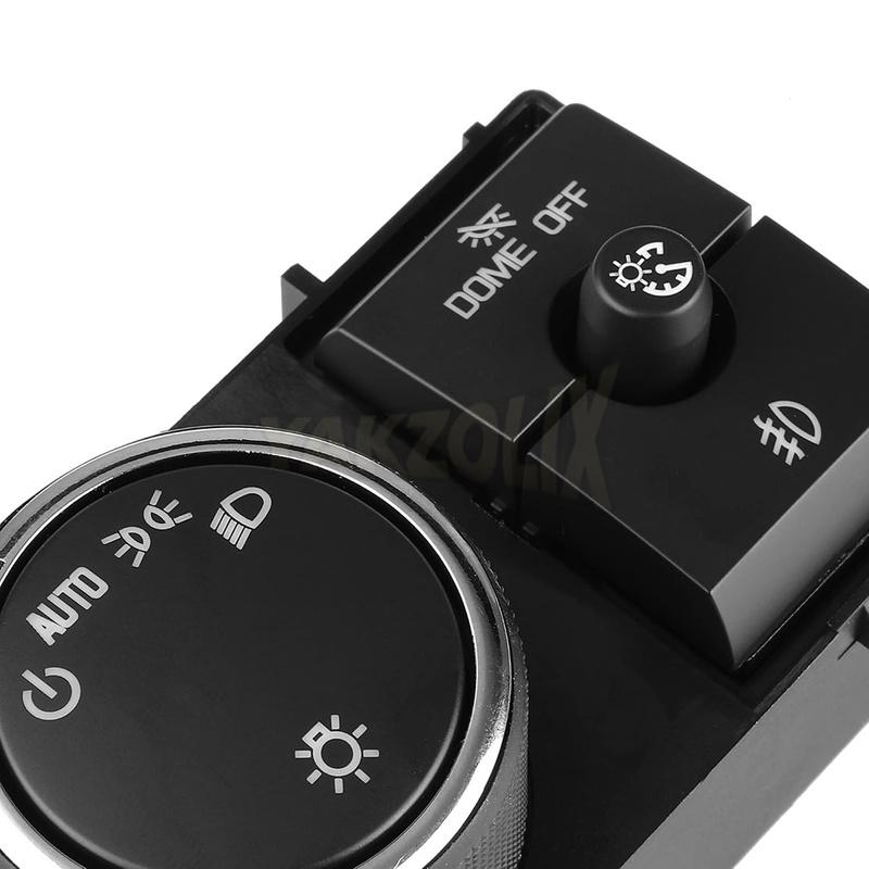 Headlight Fog Light Switch 15096895 25858705 for Chevrolet Avalanche Silverado Suburban Tahoe GMC Sierra Yukon 1500 2007-2013