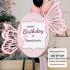 18th Birthday Butterfly Backdrop Decoration for Coming-of-Age Ceremony