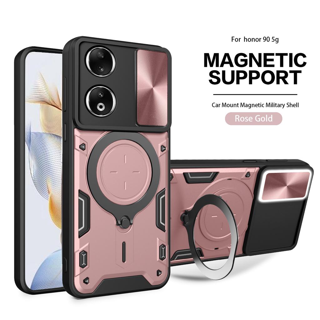 Armor Magnetic Case For Honor Magic 6 Lite 5G 90 Lite X9B5G X8B X7B Nova 11i 11 Pro 4G Ring Holder Stand Shockproof Coque Fundas