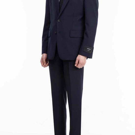 GioGio Artizonal Single Notched Suit Jacket Navy ZE5SU581NY