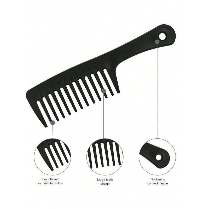 1pcs Large Wide-Tooth Comb, Smooth Styling For Long, Anti-Static, Suitable For Women And Men's Wet And Dry Hair Detangling Brush, Hair Comb