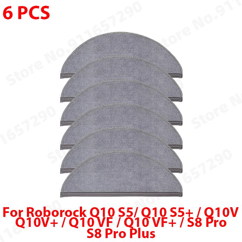 Passend für Roborock Q10 S5 / Q10 S5+ / Q10V / Q10V+ / Q10 VF / Q10 VF+ / S8 Pro / S8 Pro Plus: Haupt-, Seitenbürste, Filter, Wischmopp, Staubbeutel