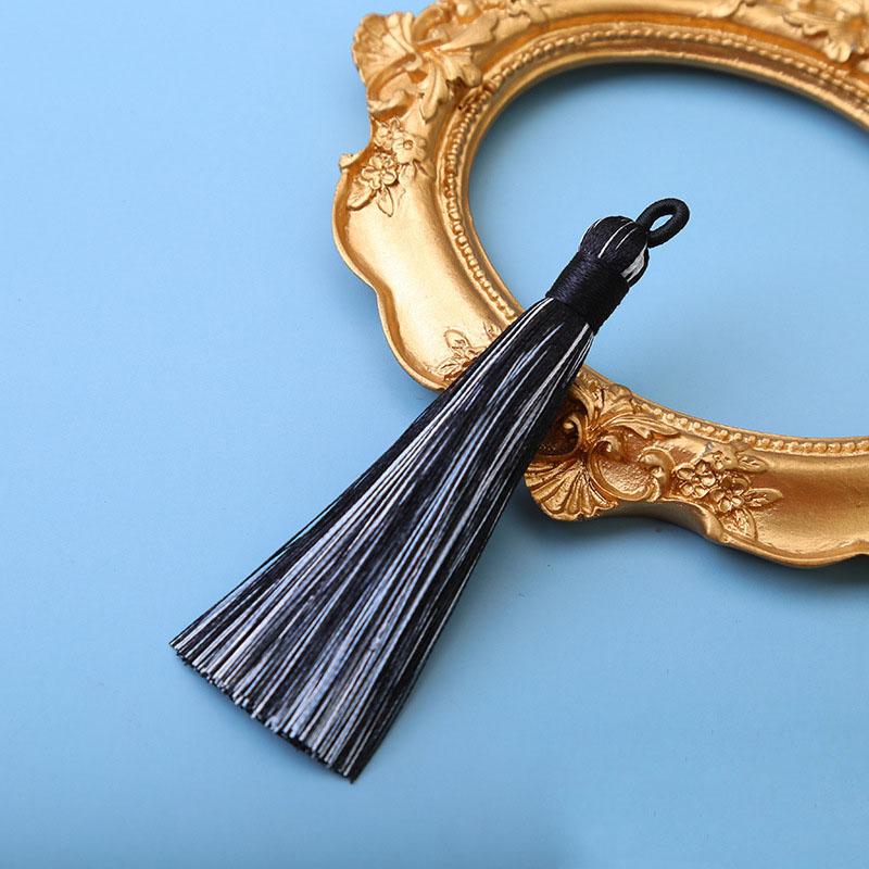 10pcs 8cm Ice Silk Tassel Charms Brush Pendant Crafts For Diy Jewelry Making Accessories Handmade Bracelet Earring Decor Crafts