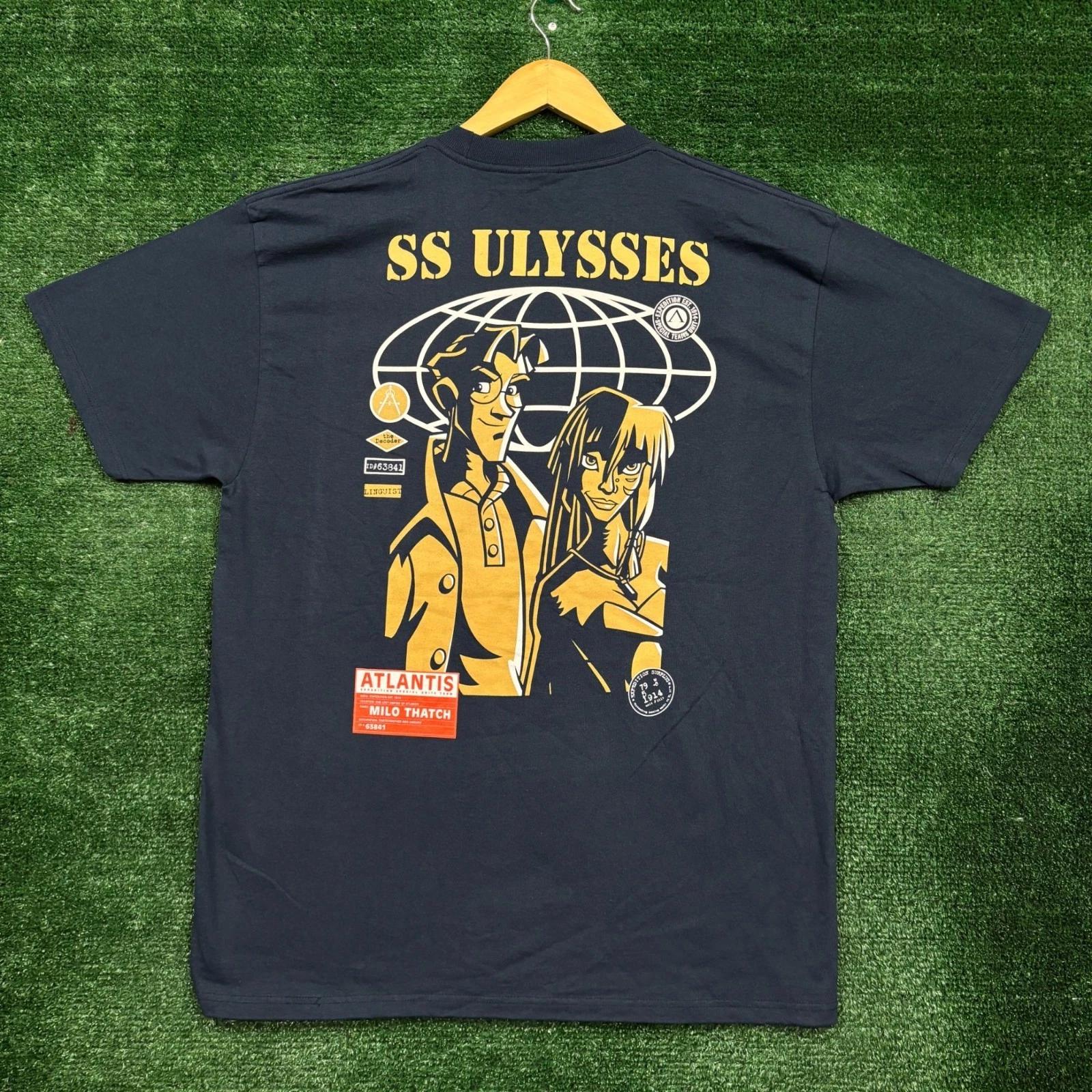 Disney Atlantis The Lost Empire SS Ulysses T-Shirt Size Large M