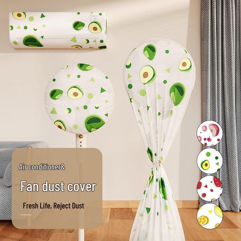 Universal Electric Floor Fan Dust Cover - Protective Full-Cover Shield for Stand Fans