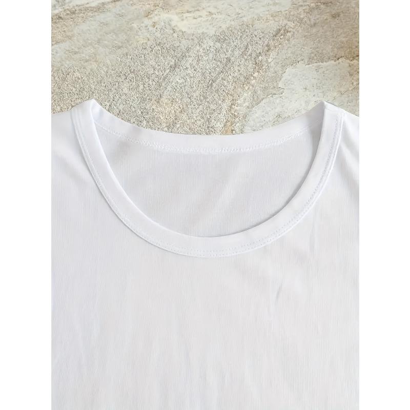 European sizesNew Spring And Summer Short-Sleeve T-Shirt for Women with a Hippie Print Design by Teacher Gu