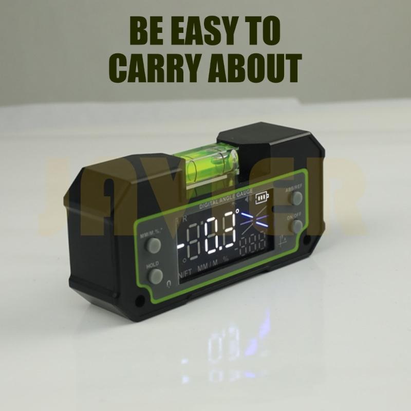 Protractor Tool Digital Angles Finder Level Box Rechargeable Inclinometer 0-360 Degree Electronic Angles Gauge