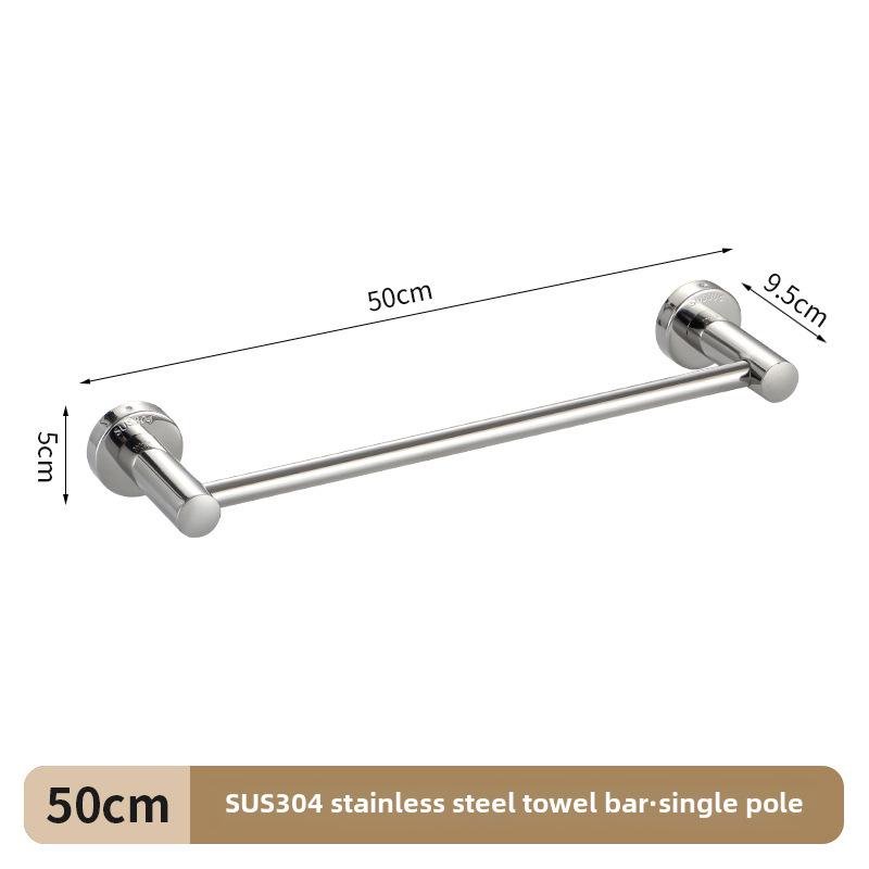 

Удлиненная и утолщенная вешалка для полотенец для ванной из нержавеющей стали 304 с вариантами одинарных и двойных стержней