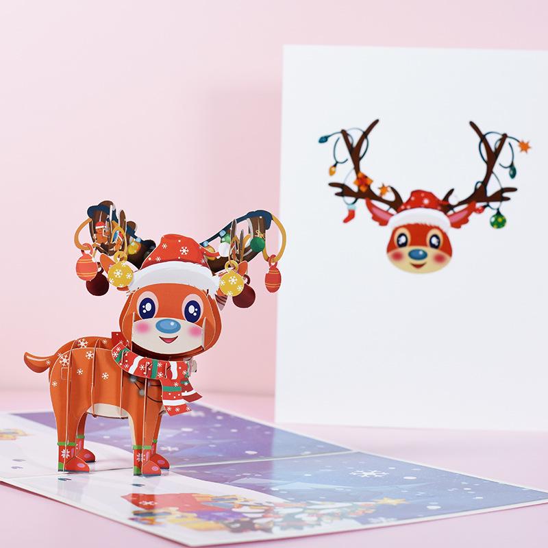 3D Christmas Stereo Handmade Card: Creative Holiday Blessing