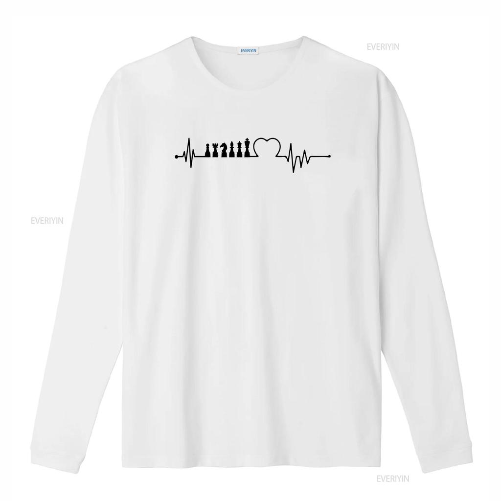 CHESS Heartbeat T shirt Gaming Player Preent for her Him Games Lover Birthday Present Tops vintage Washed Stylish Breathable