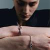 Gaman Silver Clock Tempus Ball Chain Bracelet