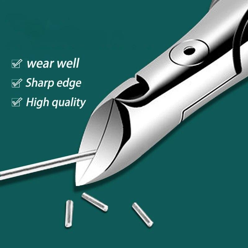 1pcs Toe Nail Clippers Nail Correction Thick Nails Ingrown Toenails Nippers Cutters Dead Skin Dirt Remover Pedicure Care Tool