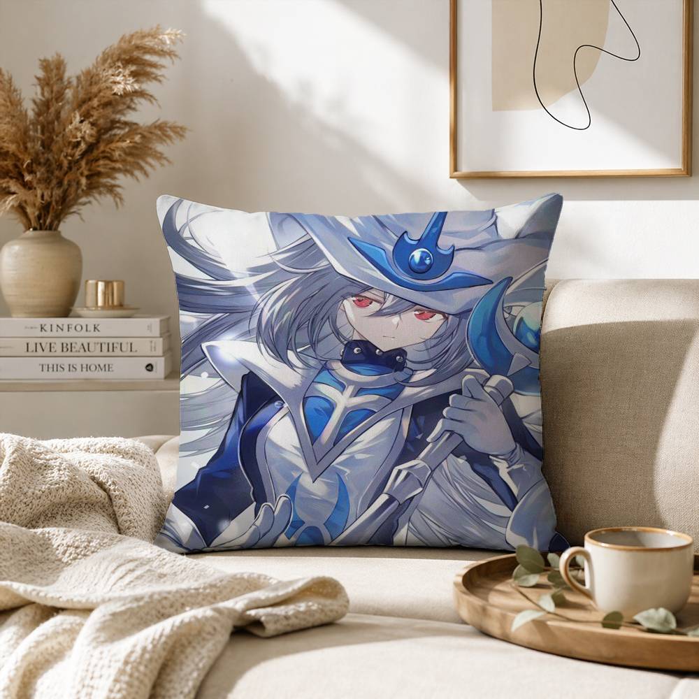 Dark Magician Blue Eyes White Dragon YUGIOH Pillow Case for Sofa Living Room Home office Decor Protective Cover