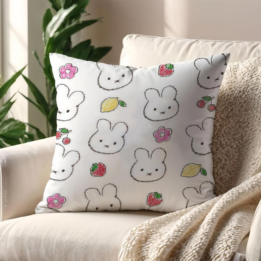 Cartoon M-Miffys-S Cute Cushion Cover For Pillow Printing Sofa Decoration Home Car Room Coffee Shop Office Nordic Simplicity