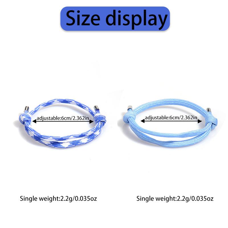 Rope Woven Bracelet for Men Adjustable Fashion Versatile Simple Paracord