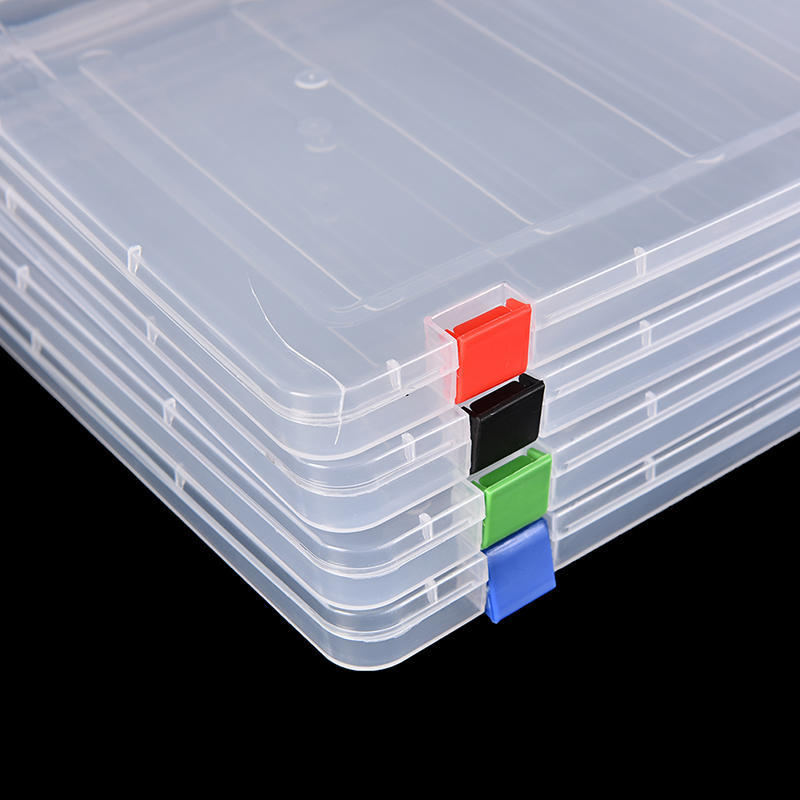 Pudełko A4 Przezroczyste Pudełko Przezroczyste Plastikowe Dokumenty Papier Wypełnienie Etui Teczka Nowe,