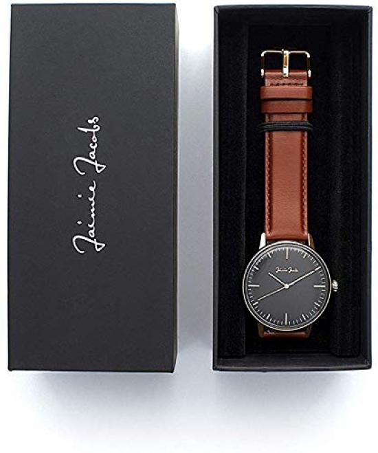 Jaimie Jacobs UHR Schwabing Midnight, Sunrise Watch, Made In Germany (Dial Black, Case Rose Gold)