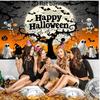 2D Planar Halloween Limited Edition Banner, Made of Polyester, Thick and Durable, with a Pumpkin Designzyc