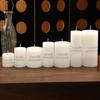 Ivory White Large Round Pillar Scented Candles for Romantic Wedding and Hotel Décor