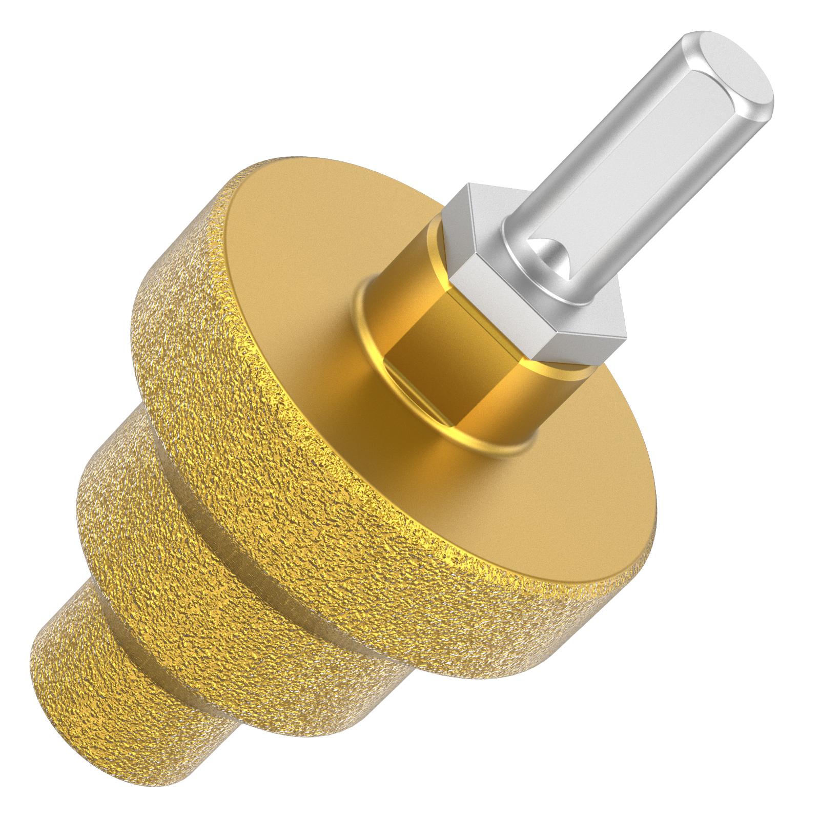 

M10 Brazed Step Drill Bit Diamond Beveling Chamfer Bits Precision Cutting Multi Layer Hole Opener Wear Resistant for Wood Metal 9.7mm