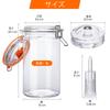 2-Piece 1L Glass Fermentation Set – Pickling Jar with Weights and Airlock for Sauerkraut, Kimchi, Kombucha, and Pickles