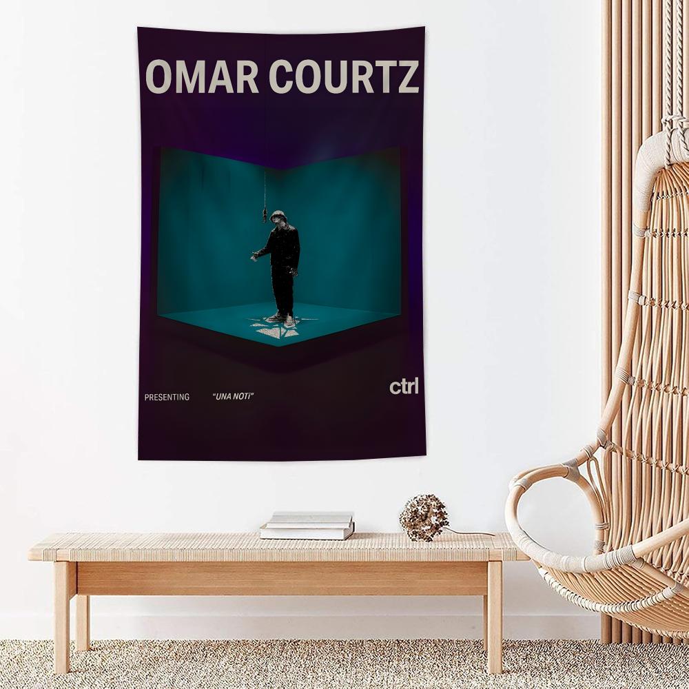 

Singer Oomar Courtz Tapestry Microfiber Wall Hanging For Bedroom Living Room Decor Outdoor Festival Garden Bar Background 74x94cm(29x37in)