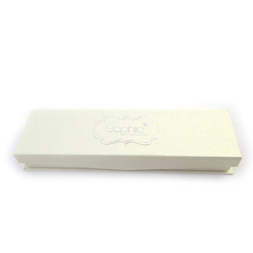 Les Trésors De Lily [M7753] - Stylo créateur 'Académie' rose argenté - 14 cm