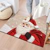 Weaving Texture New Year Anti Slip Mat Cartoon Welcome Door Mat Christmas Floor Mat Kitchen