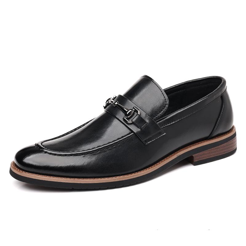 

2026 Luxury Men s Genuine Leather Formal Loafers, Lightweight Breathable Slip-On Loafers Evening Dress Driving Shoes Sizes 37–48 48 чорний