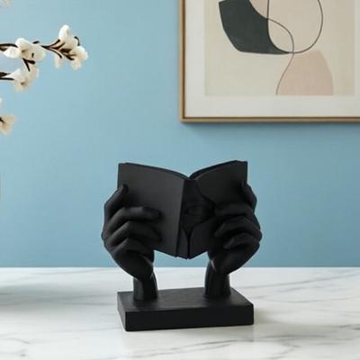 3D Printed Abstract Face & Hand Reading Sculpture Modern Minimalist Art Figurine Exquisite