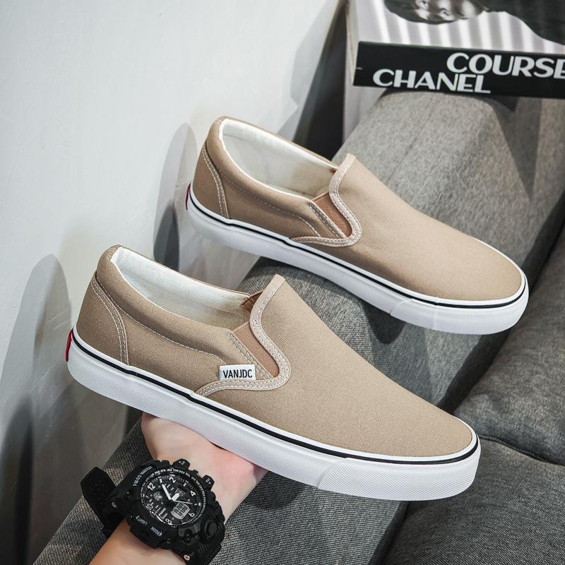 

2025 новые однотонные легкие дышащие парусиновые туфли женские модные универсальные балетки удобные повседневные женские туфли 44 хаки