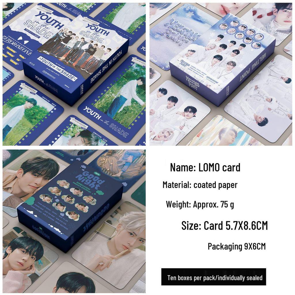 ZB1 ZEROBASEONE Album Lomo Cards: 55 Self-Made Photocards Featuring Zhang Hao & Sung Han Bin