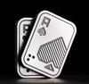 Metal Fidget Spinner Coin with Dual Layer Design Playing Card Pattern Durable Stress Relief Toy for Handheld Use and Focus Improvement