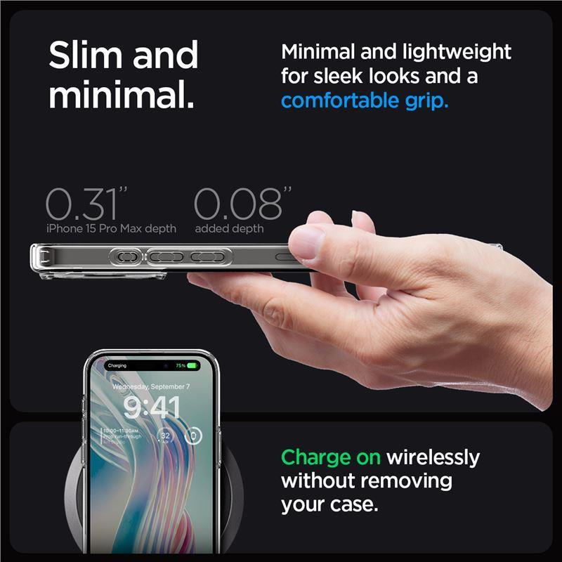 Spigen Crystal Hybrid Case for iPhone 15 Pro Max - Clear