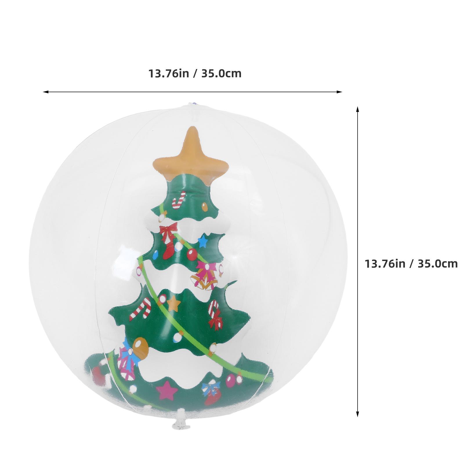 13.8 Inflatable Christmas Ball Decoration Outdoor Holiday Xmas Inflatable Ornament For Yard Party Garden Pvc Weather Resistant