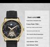 Swiss Tourbillon Men's Mechanical Watch, Large Dial, Automatic, Fashionable Leather Strap, High-End Feel