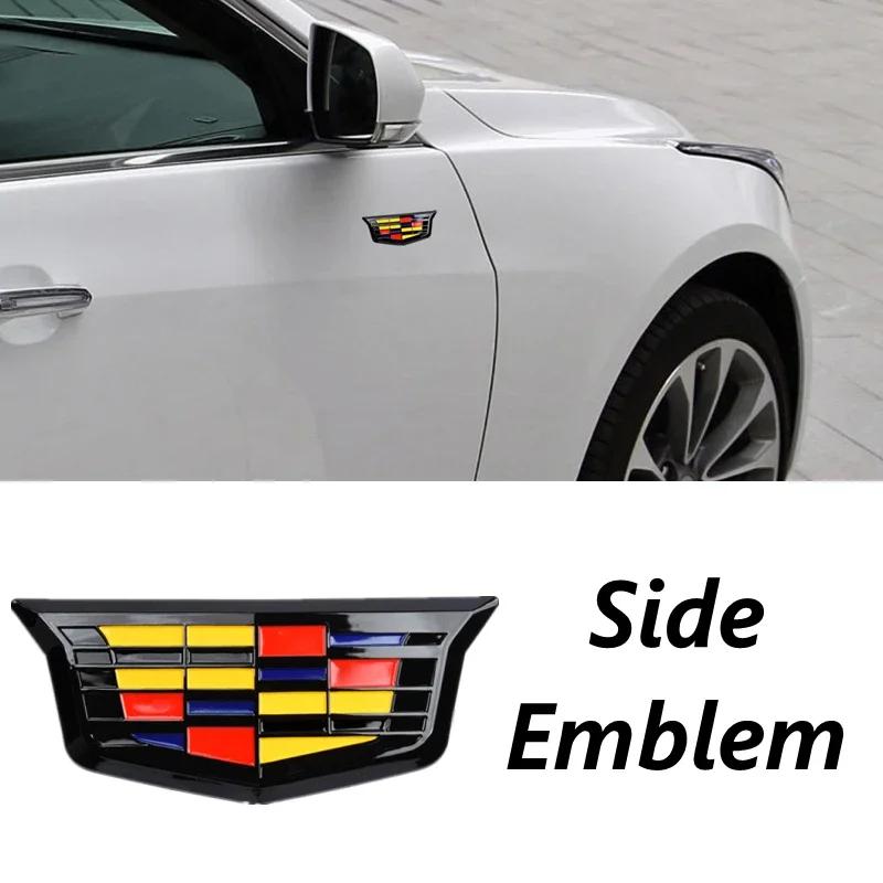 ABS Auto Frontgrill Heckklappen Logo Emblem Seitenkotflügel Abzeichen Abdeckung Aufkleber für Cadillac CT4 CT5 CT6 XT4 XT5 XT6 Zubehör