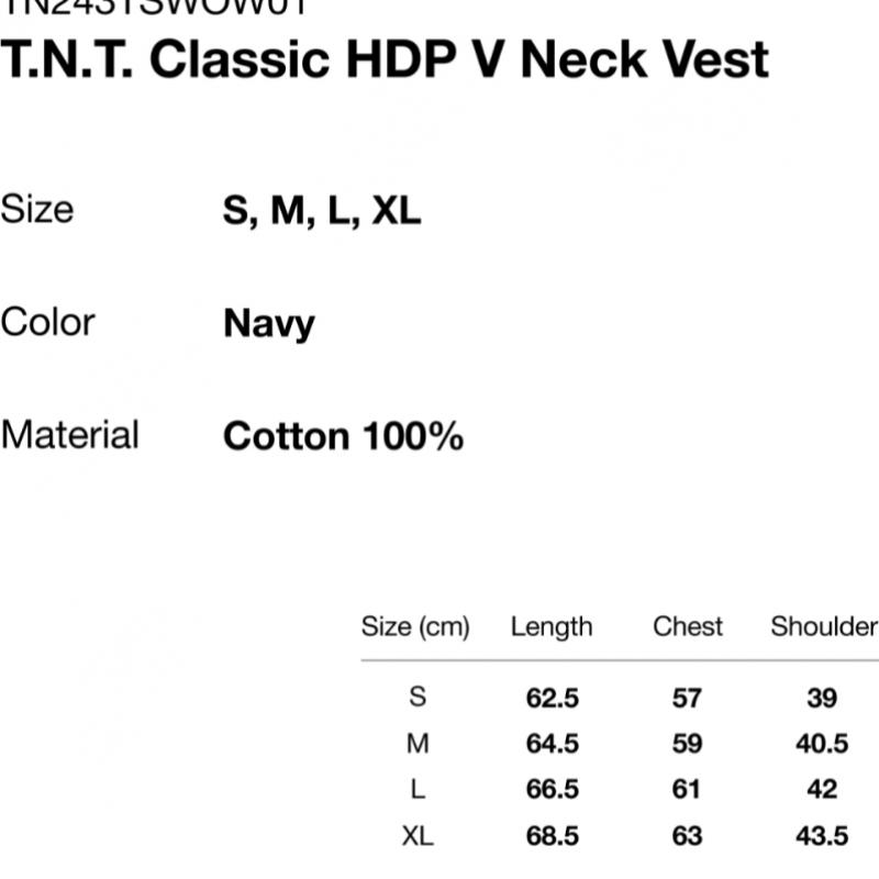 ThIs Is NeVer That  Fw24  T.n.t. Classic Hdp V Neck Vest naVy