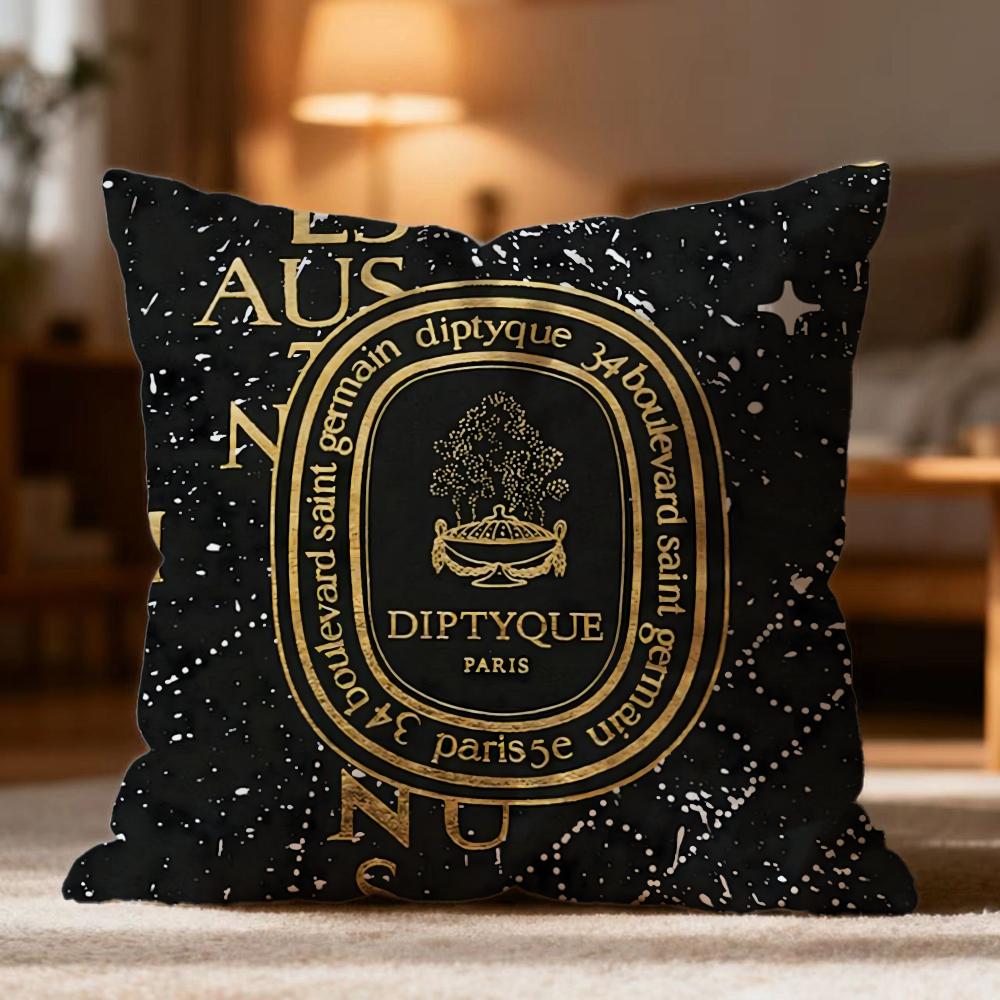 Fashion D-DDiptyque Cushion Cover Soft Washable Pillow Case Multi-Scene for Couch Bed Travel Office Use