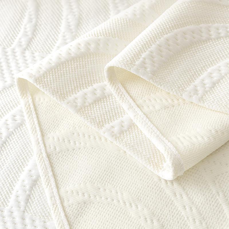 Ice Silk Cold Sofa Cover Towel Modern Simple Non-Slip Sofa Cover Cool Bean Sofa Towel Summer Cream