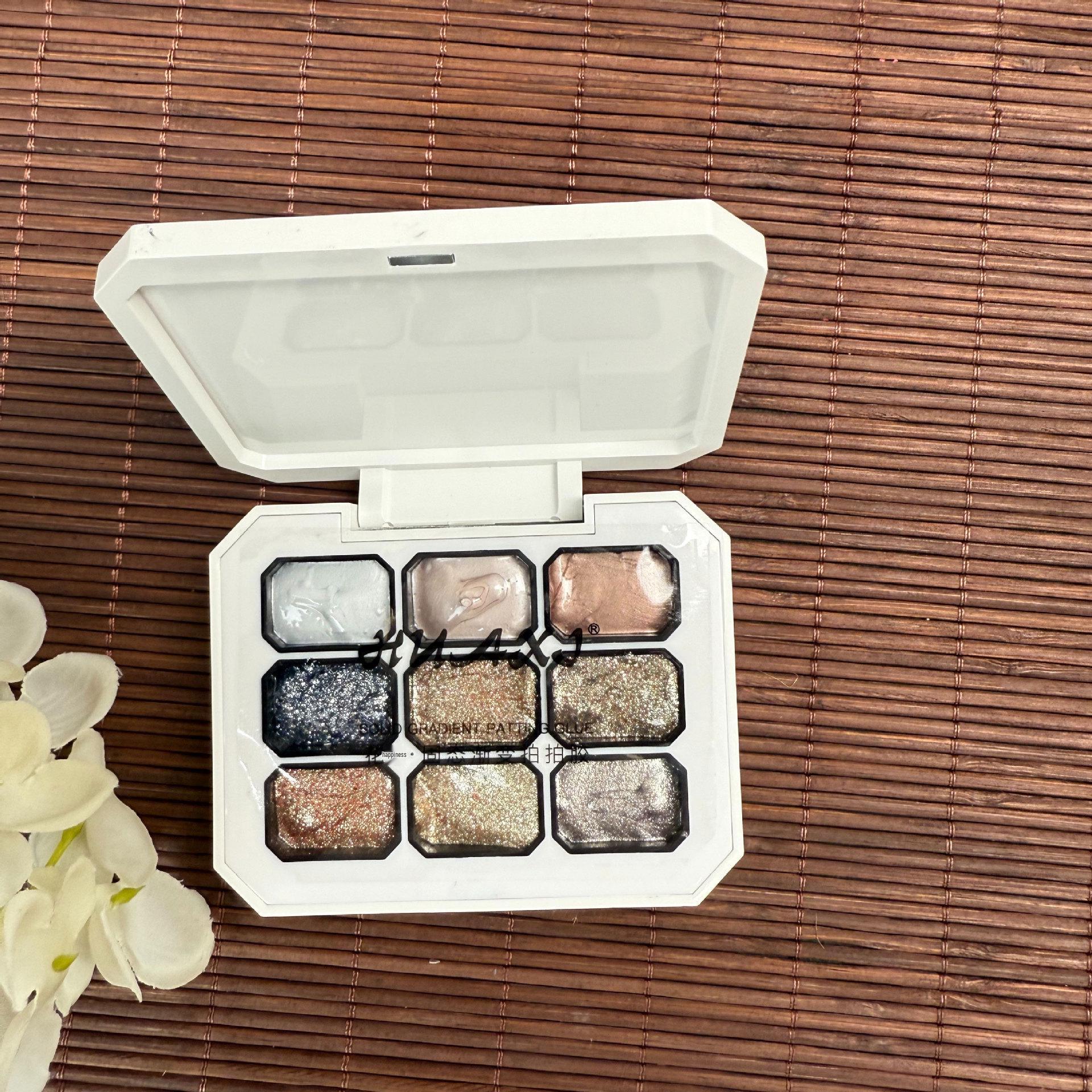 

Новый гель Pat Pat: Нейл-арт Девять Сетки Однотонная Роспись Румяна 2024 - Насыщенный Растушеванный Градиент, Не Требуется Смывать