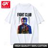 Limitowany Koszulka z Graficznym Nadrukiem FIGHT CLUB Unisex Vintage Moda Wysokiej Jakości Koszulka Bawełniana Odzież Codzienna Oversize Koszulki