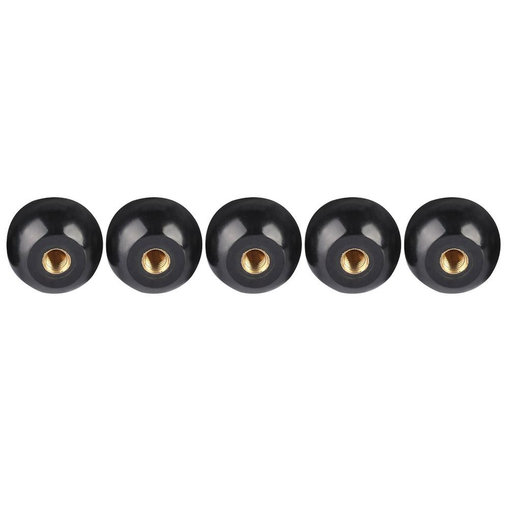 

5Pcs Black Bakelite Ball Lever Knob Copper Insert M12*40 Machine Tool Replacement